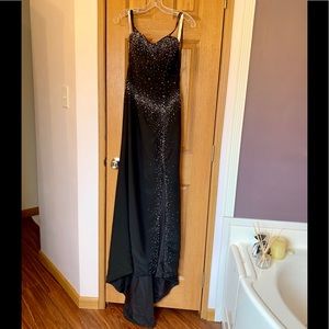 Black full length gown